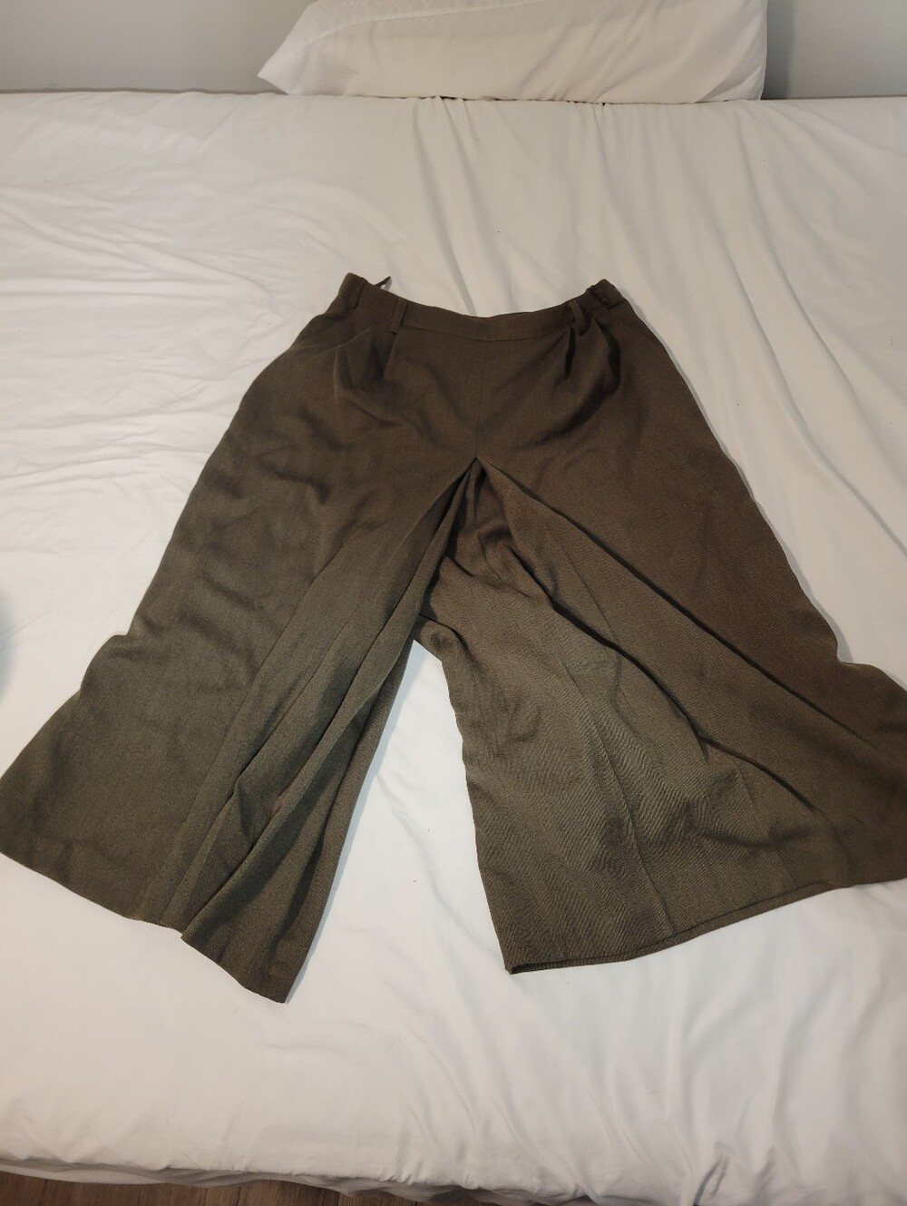 Vintage German Wool Blend Culotte/split Skirt